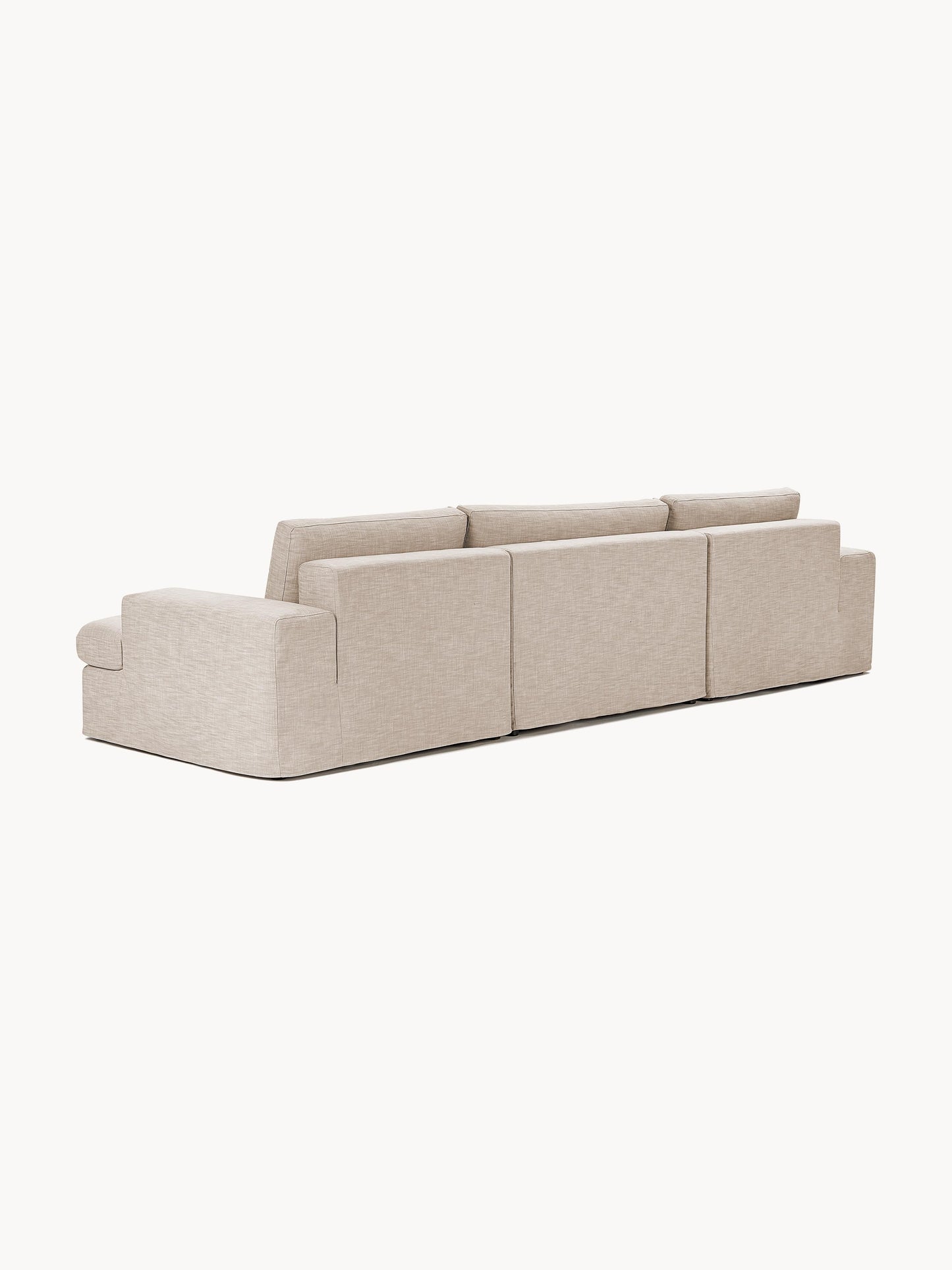 Modulares Sofa Russell (4-Sitzer) mit Hocker (links/rechts)