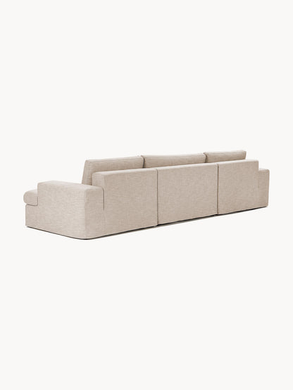 Modulares Sofa Russell (4-Sitzer) mit Hocker (links/rechts)