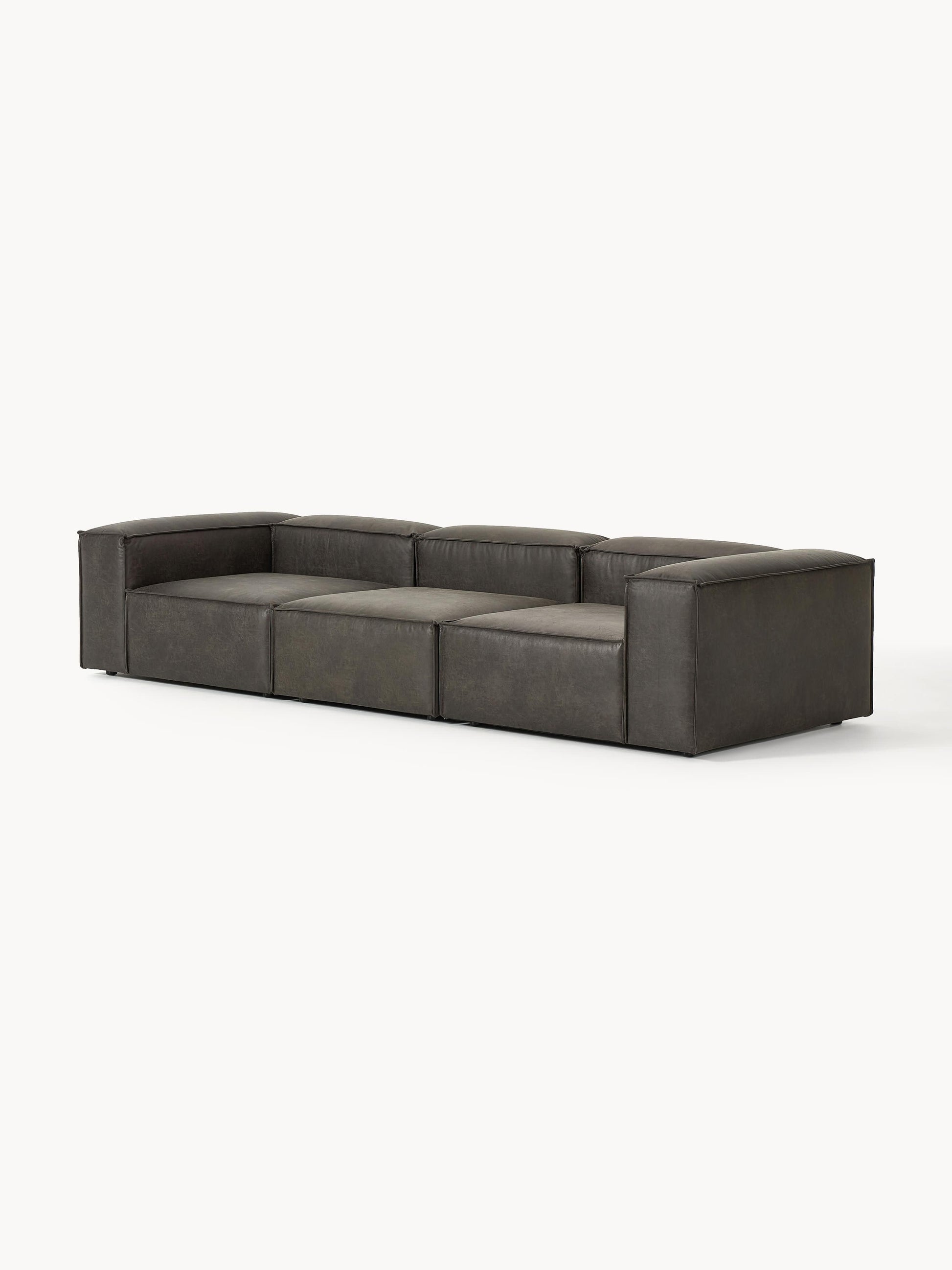 Modulares Sofa Lennon (4-Sitzer) aus Leder