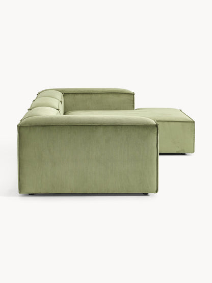 Modulares Ecksofa Lennon (4-Sitzer) aus Cord
