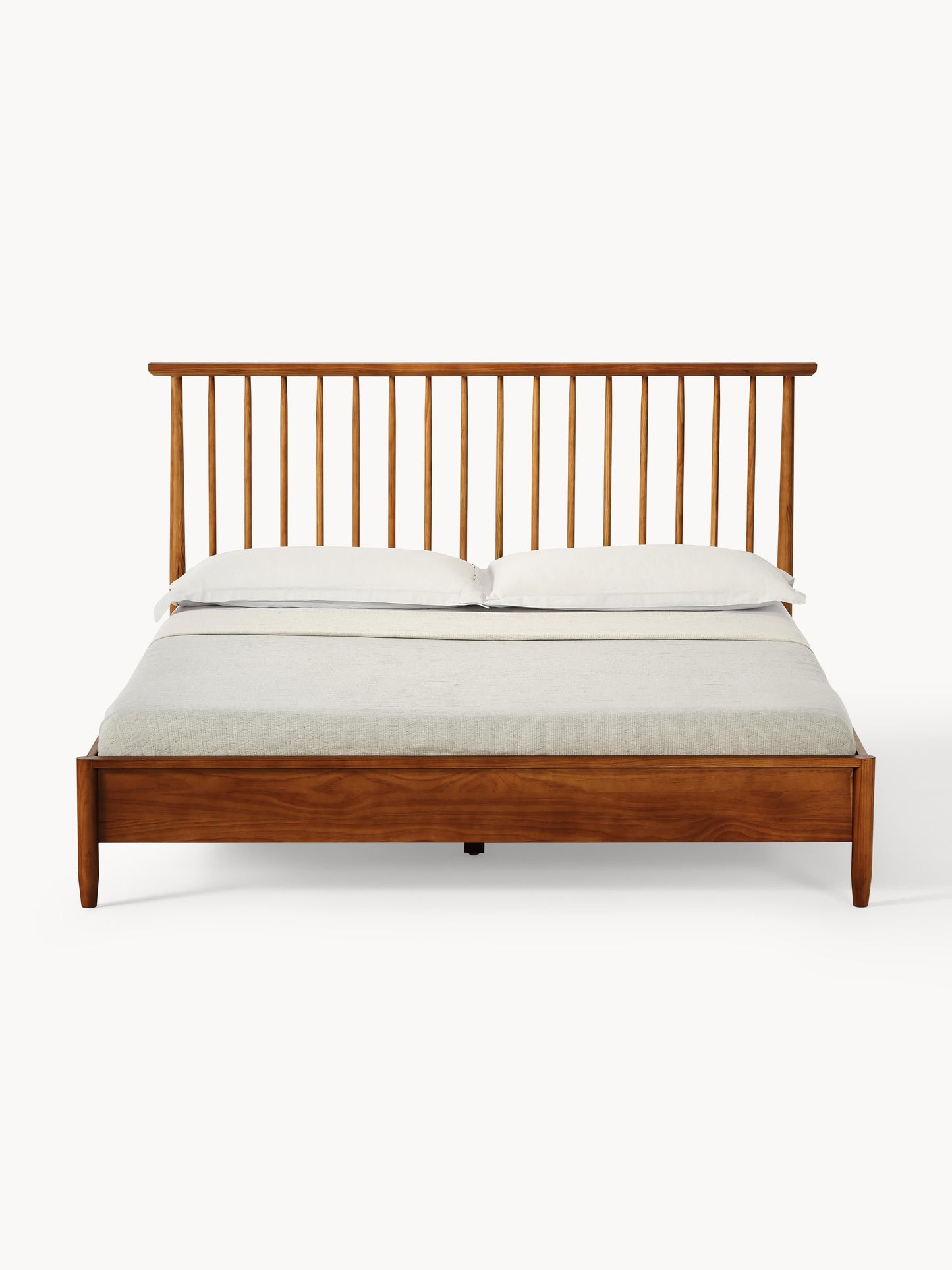 Holzbett Windsor mit Kopfteil aus Kiefernholz