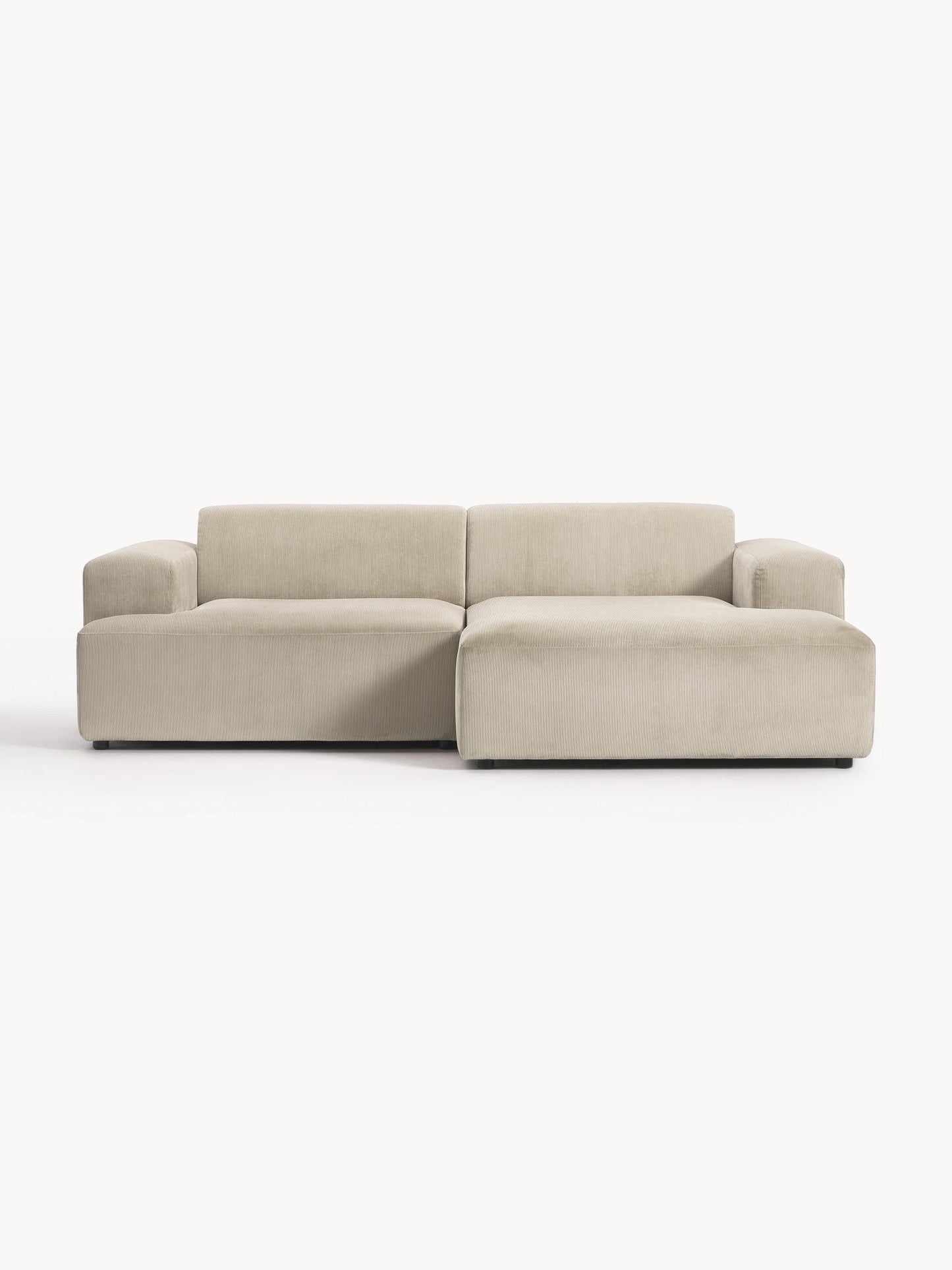 Galeriebild 1 - Cord-Ecksofa Melva (3-Sitzer)