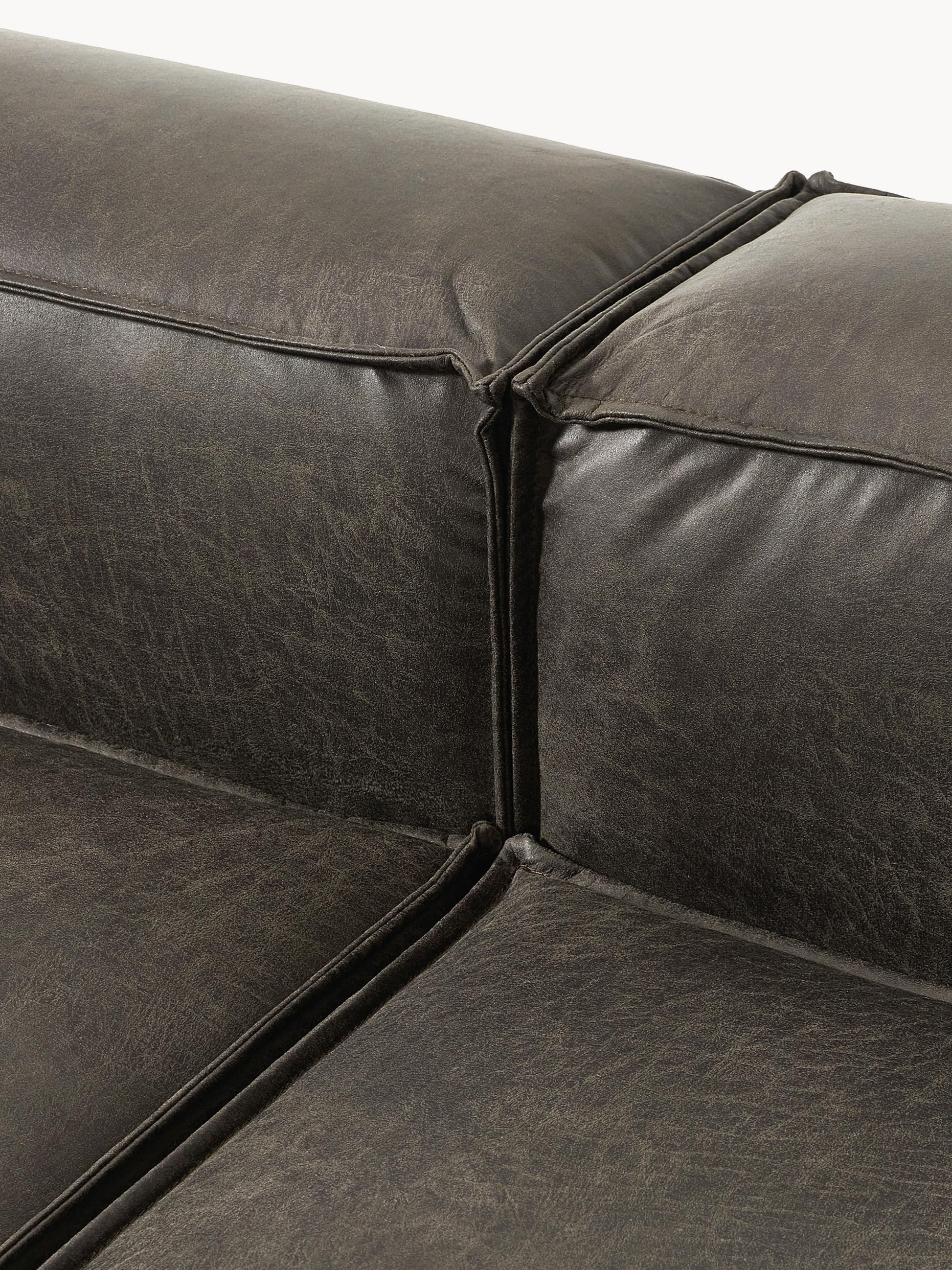 Modulares Sofa Lennon (3-Sitzer) aus Leder