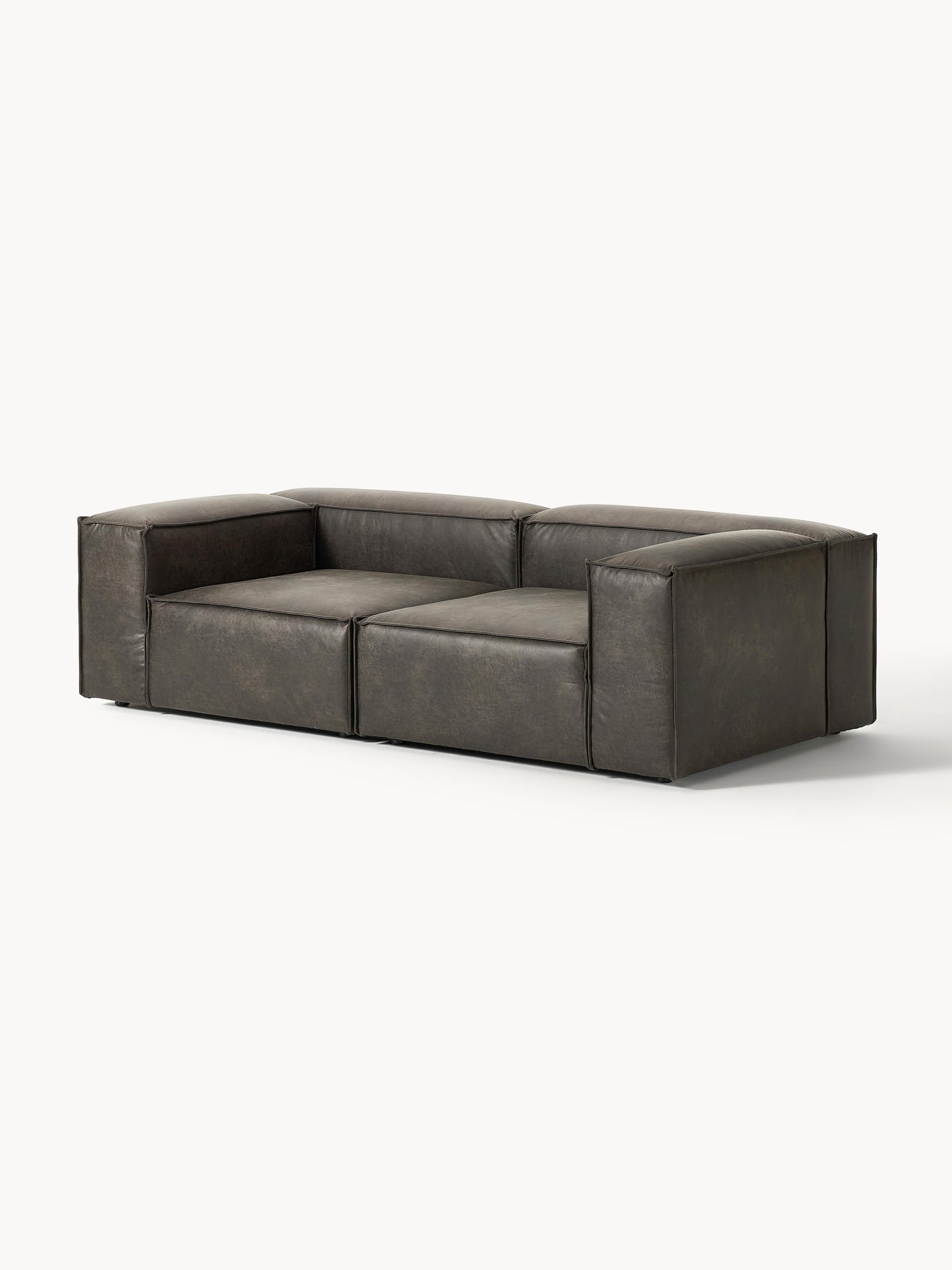 Modulares Sofa Lennon (3-Sitzer) aus Leder