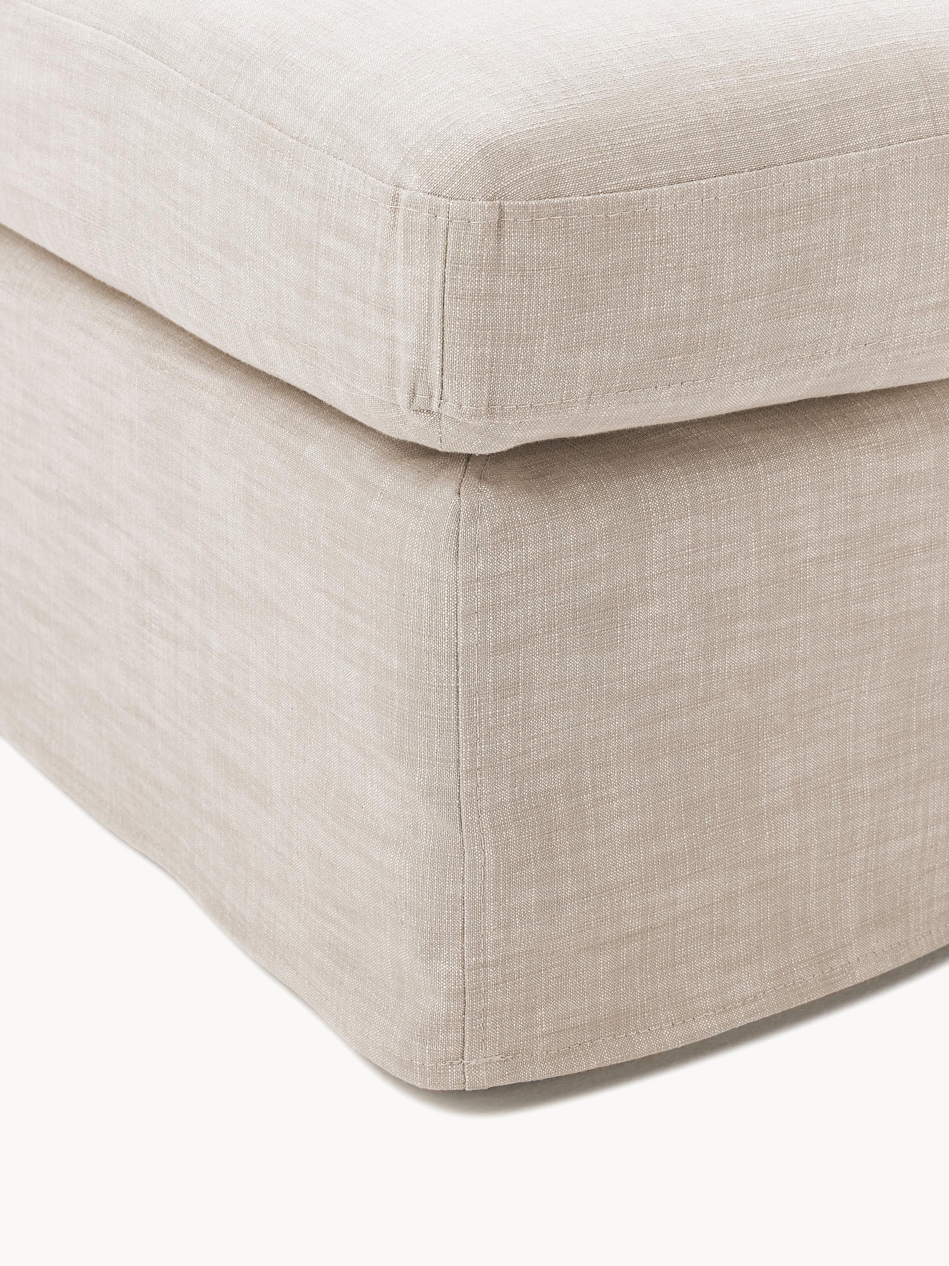 Sofa-Hocker Russell mit abnehmbaren Bezügen