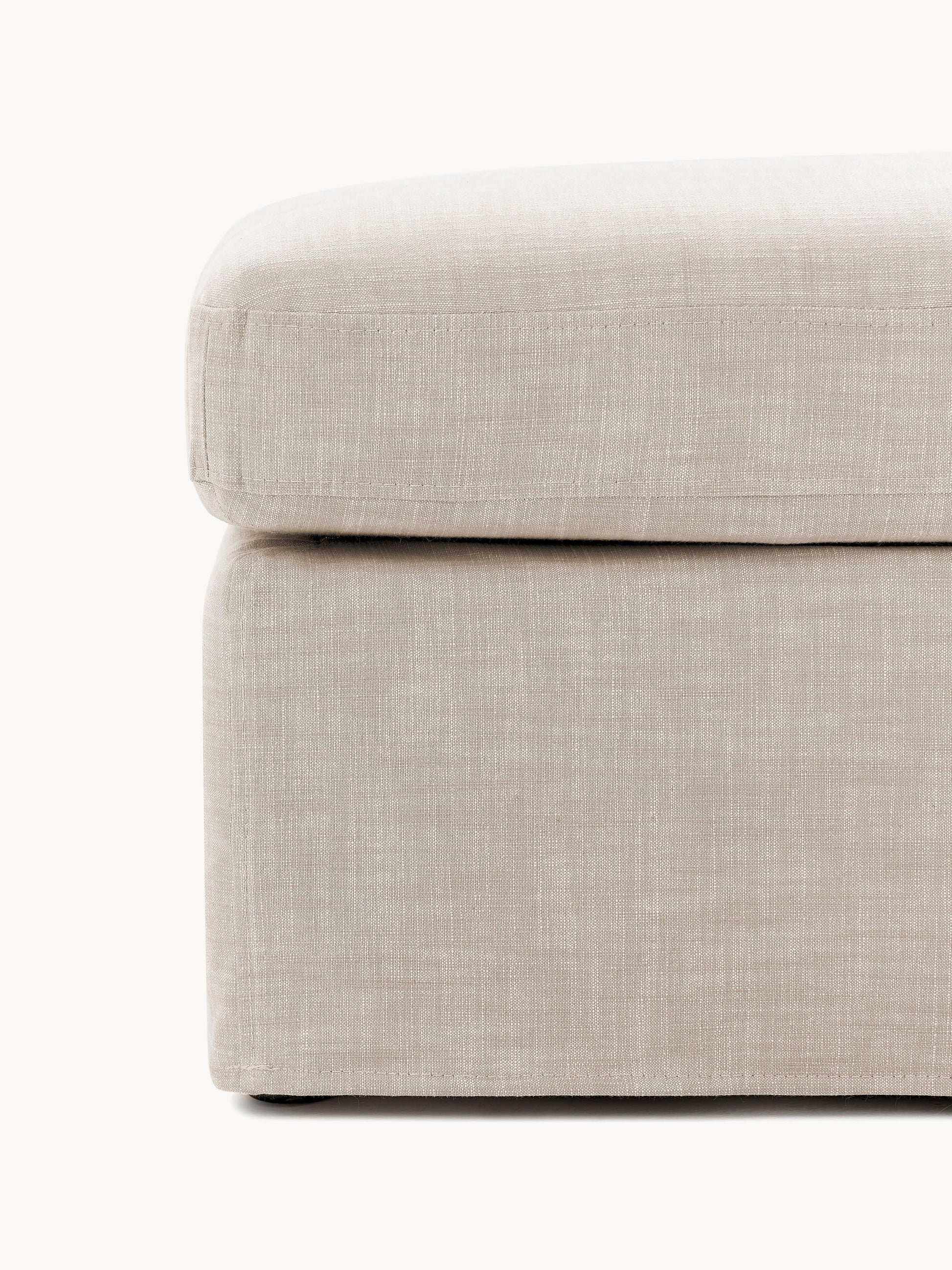 Sofa-Hocker Russell mit abnehmbaren Bezügen