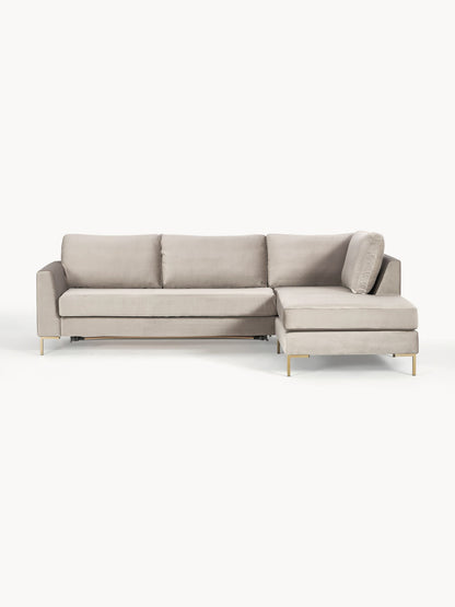 Galeriebild 1 - Samt-Schlafsofa Luna mit Matratze