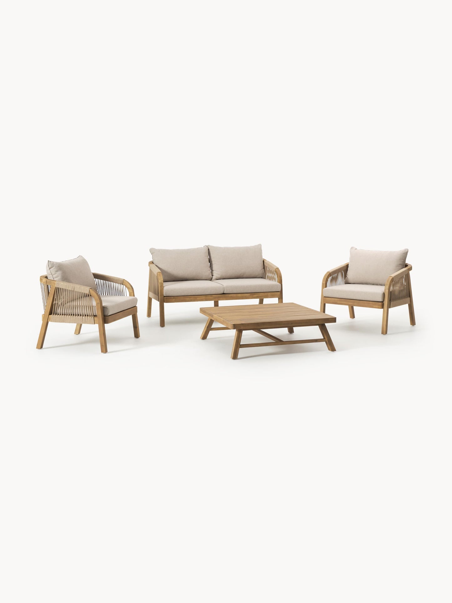 Galeriebild 1 - Garten-Lounge-Set Lu aus Akazienholz