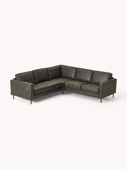 Galeriebild 1 - Ecksofa Hunter aus Leder (4-Sitzer)