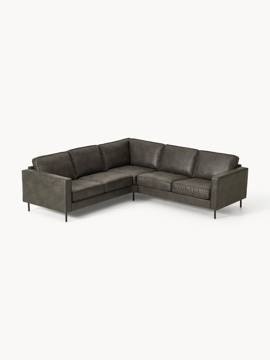 Galeriebild 1 - Ecksofa Hunter aus Leder (4-Sitzer)