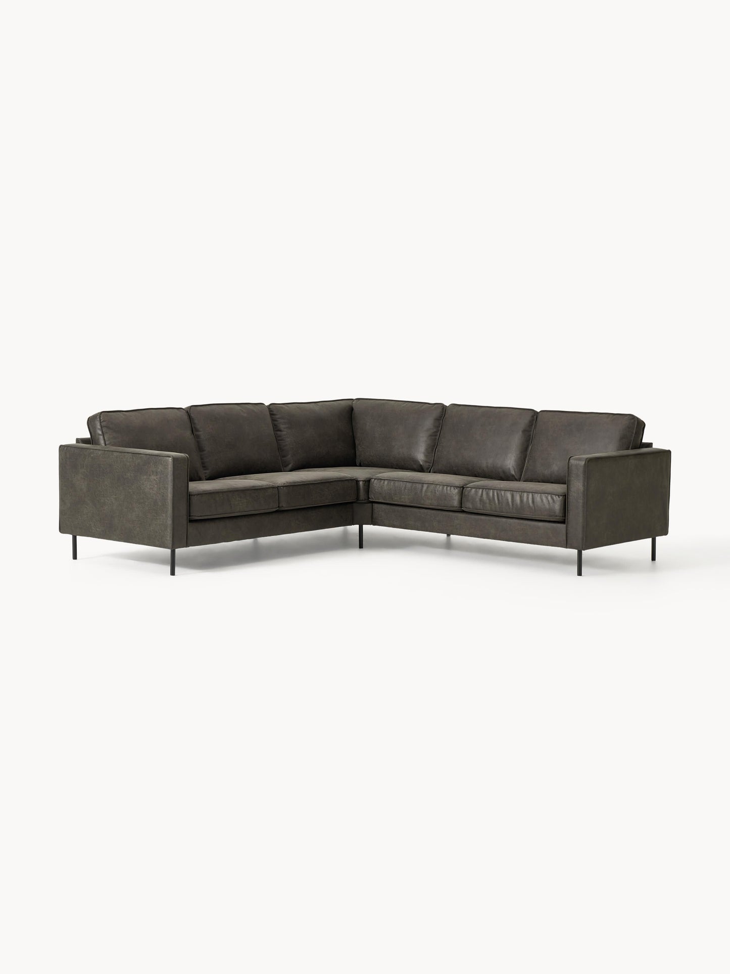Ecksofa Hunter aus Leder (4-Sitzer)