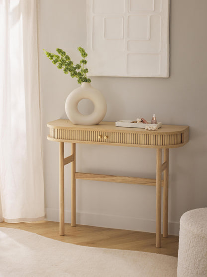 Konsole Calary mit geriffelter Front