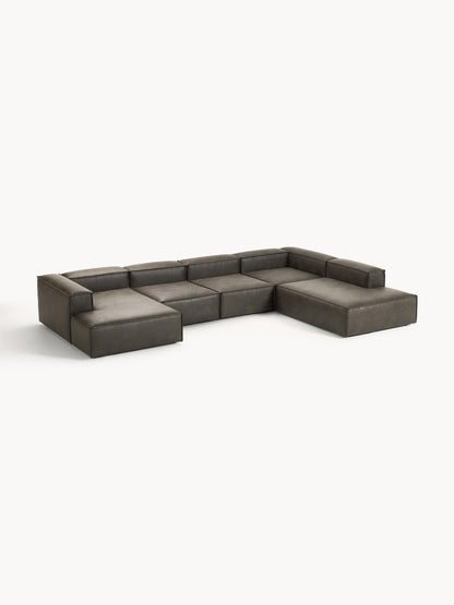 Galeriebild 1 - Modulares XL Sofa Lennon aus Leder