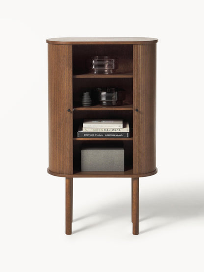 Highboard Calary mit geriffelter Front