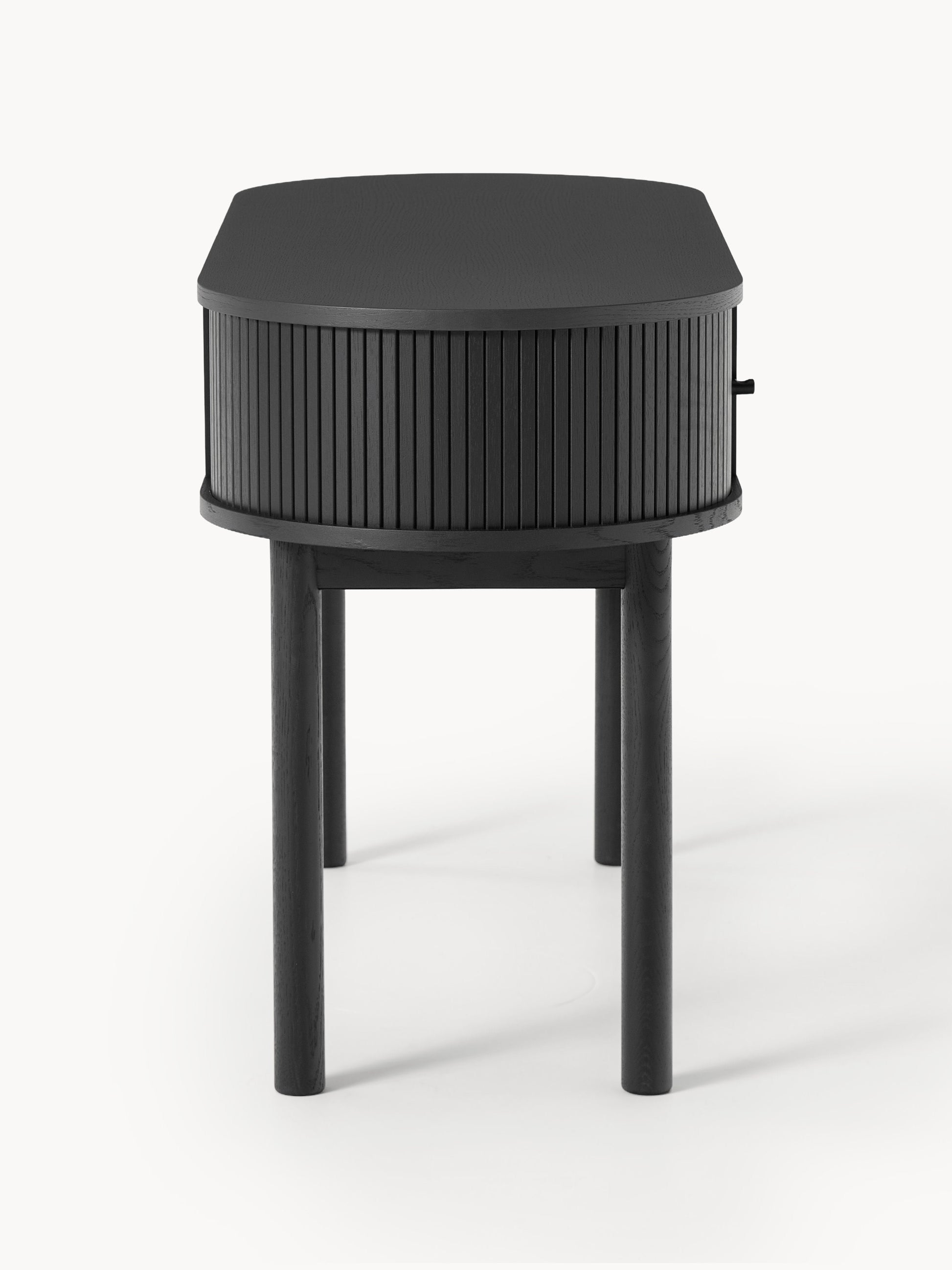 Schreibtisch Calary mit geriffelter Front
