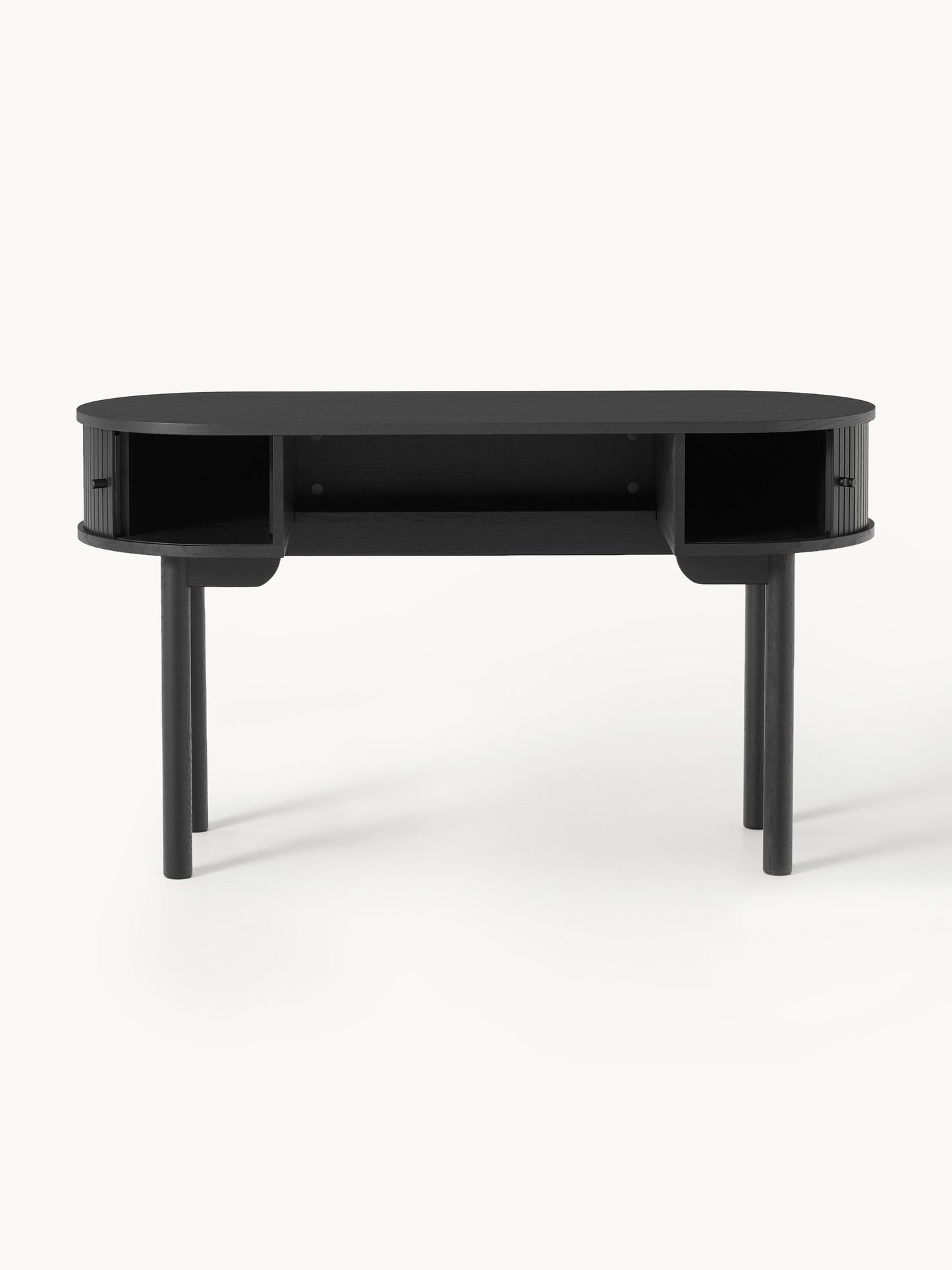 Schreibtisch Calary mit geriffelter Front
