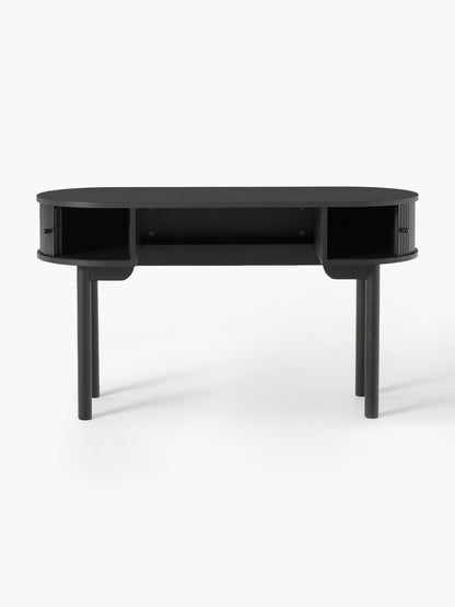 Schreibtisch Calary mit geriffelter Front