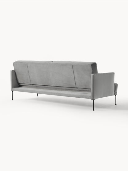 Samt-Schlafsofa Fluente (3-Sitzer)