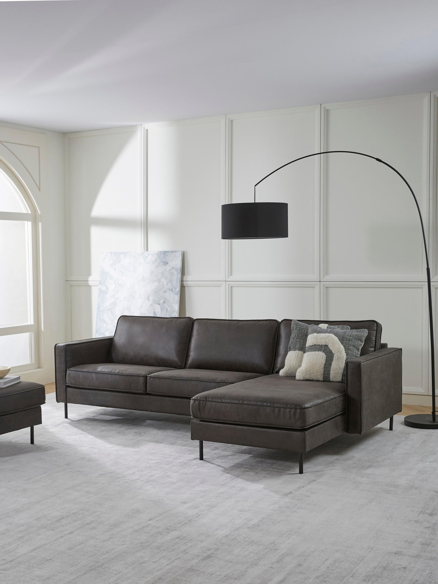 Leder-Ecksofa Hunter (3-Sitzer)