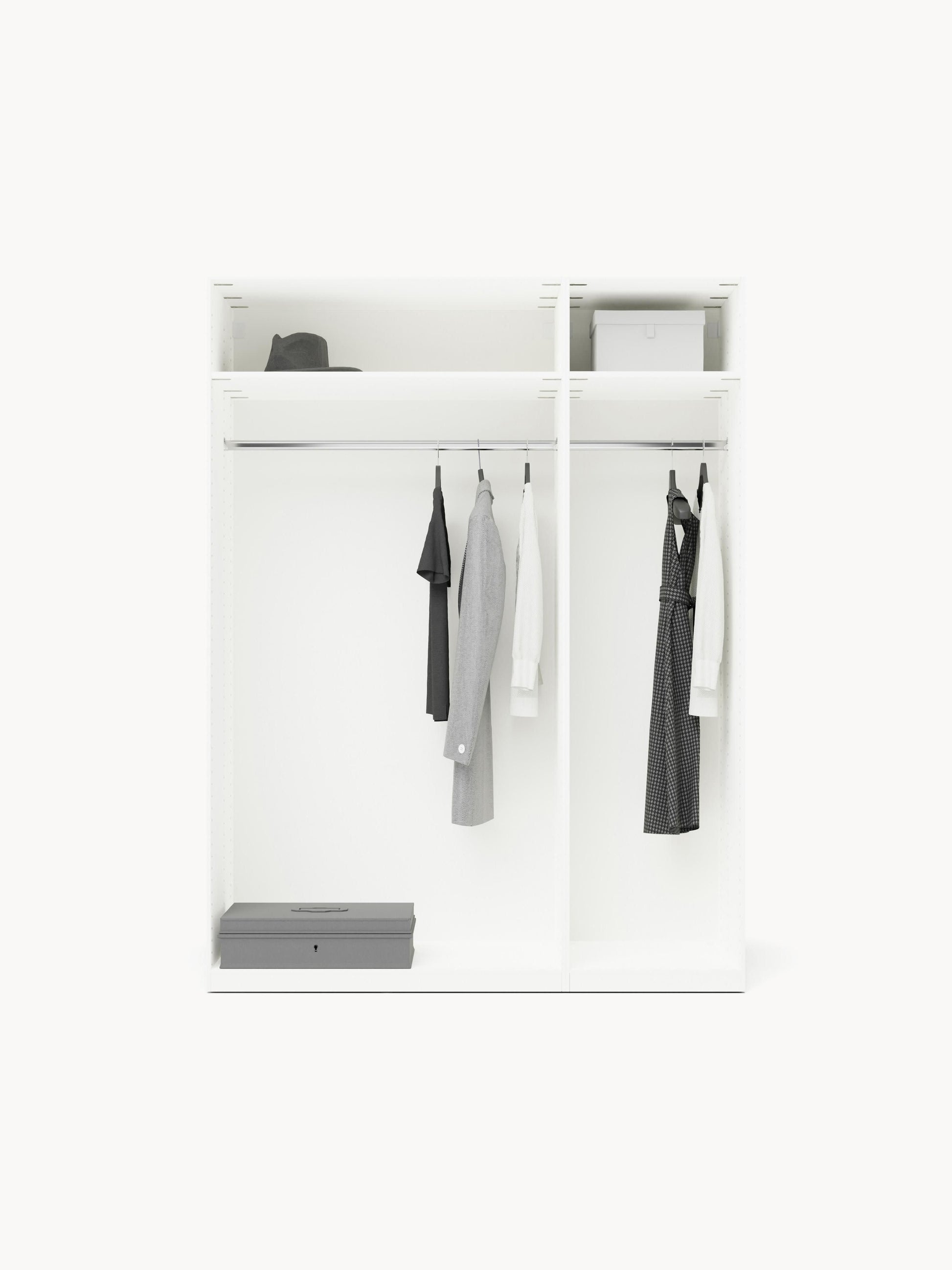 Modular Drehtürenschrank Leon, 150 cm Breite, in verschiedenen Größen