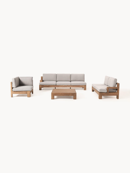 Modulares Garten-Lounge-Set Joshua aus Akazienholz, 4er-Set