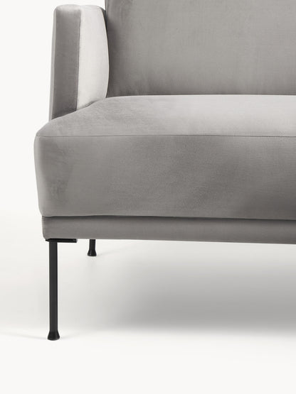 Kleines Samt-Ecksofa Fluente