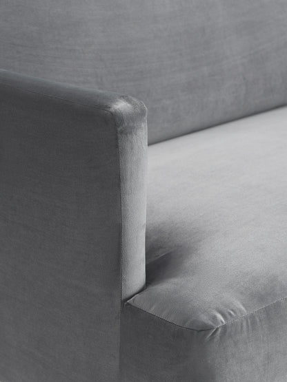 Kleines Samt-Ecksofa Fluente