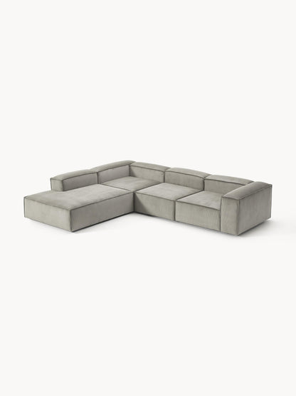 Galeriebild 1 - Modulares XL-Ecksofa Lennon (4-Sitzer) aus Cord