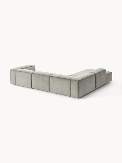 Modulares XL-Ecksofa Lennon (4-Sitzer) aus Cord