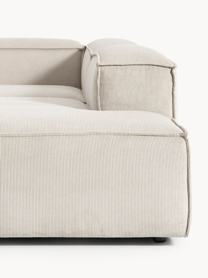 Modulares XL-Ecksofa Lennon (4-Sitzer) aus Cord