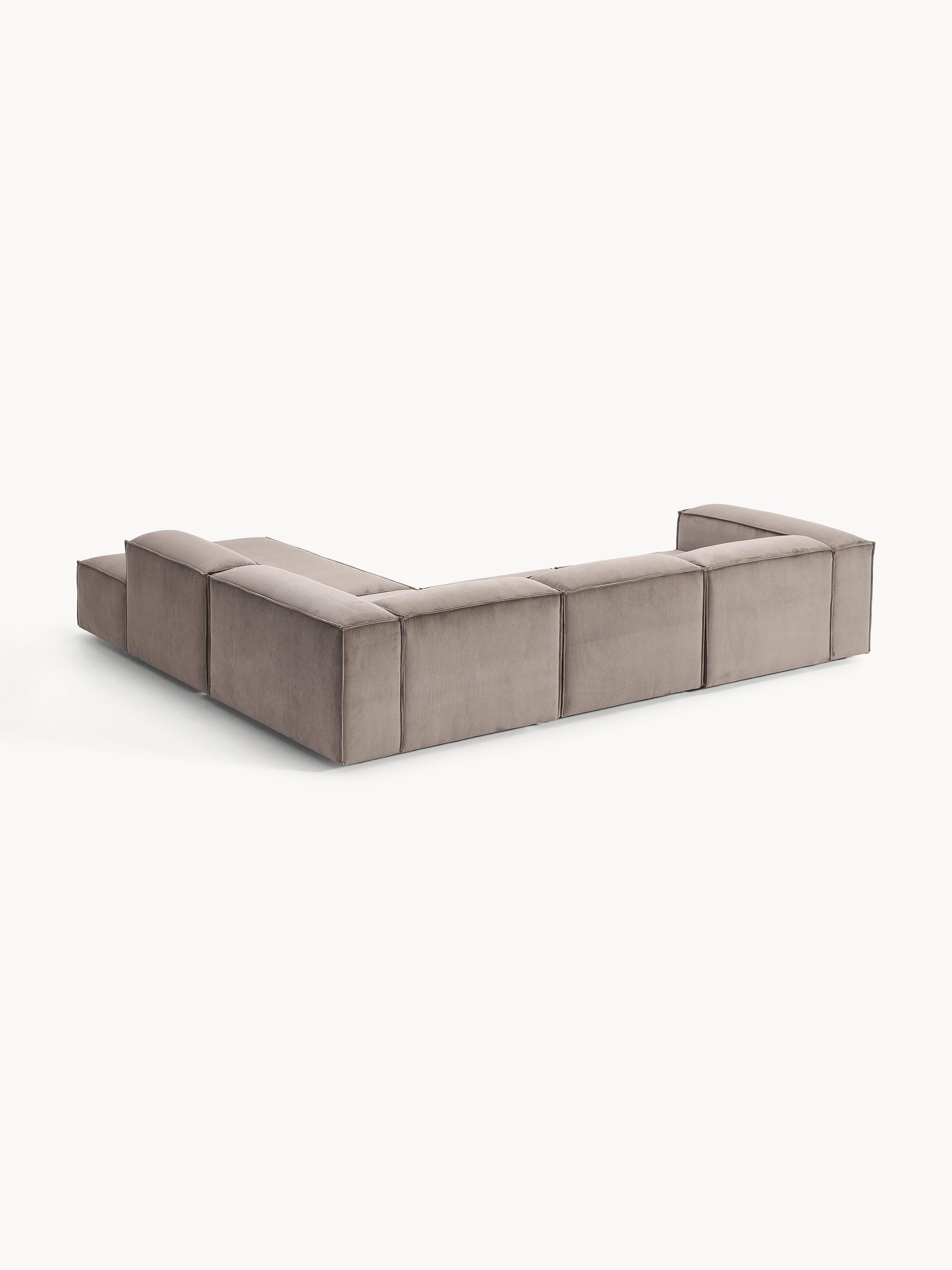 Modulares XL-Ecksofa Lennon (4-Sitzer) aus Cord