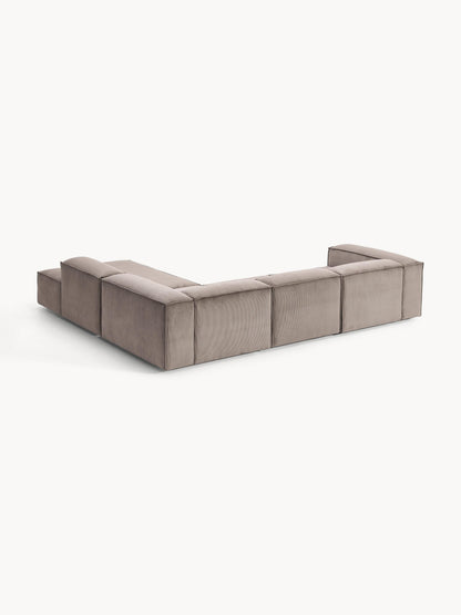 Modulares XL-Ecksofa Lennon (4-Sitzer) aus Cord