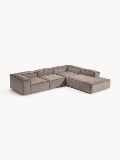 Galeriebild 1 - Modulares XL-Ecksofa Lennon (4-Sitzer) aus Cord