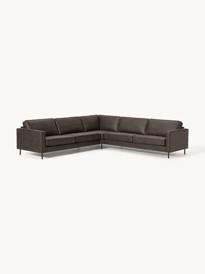 XL-Leder-Ecksofa Hunter
