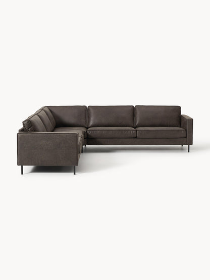 XL-Leder-Ecksofa Hunter