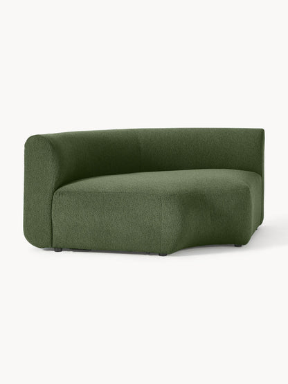 Rundes Bouclé-Eckmodul Sofia