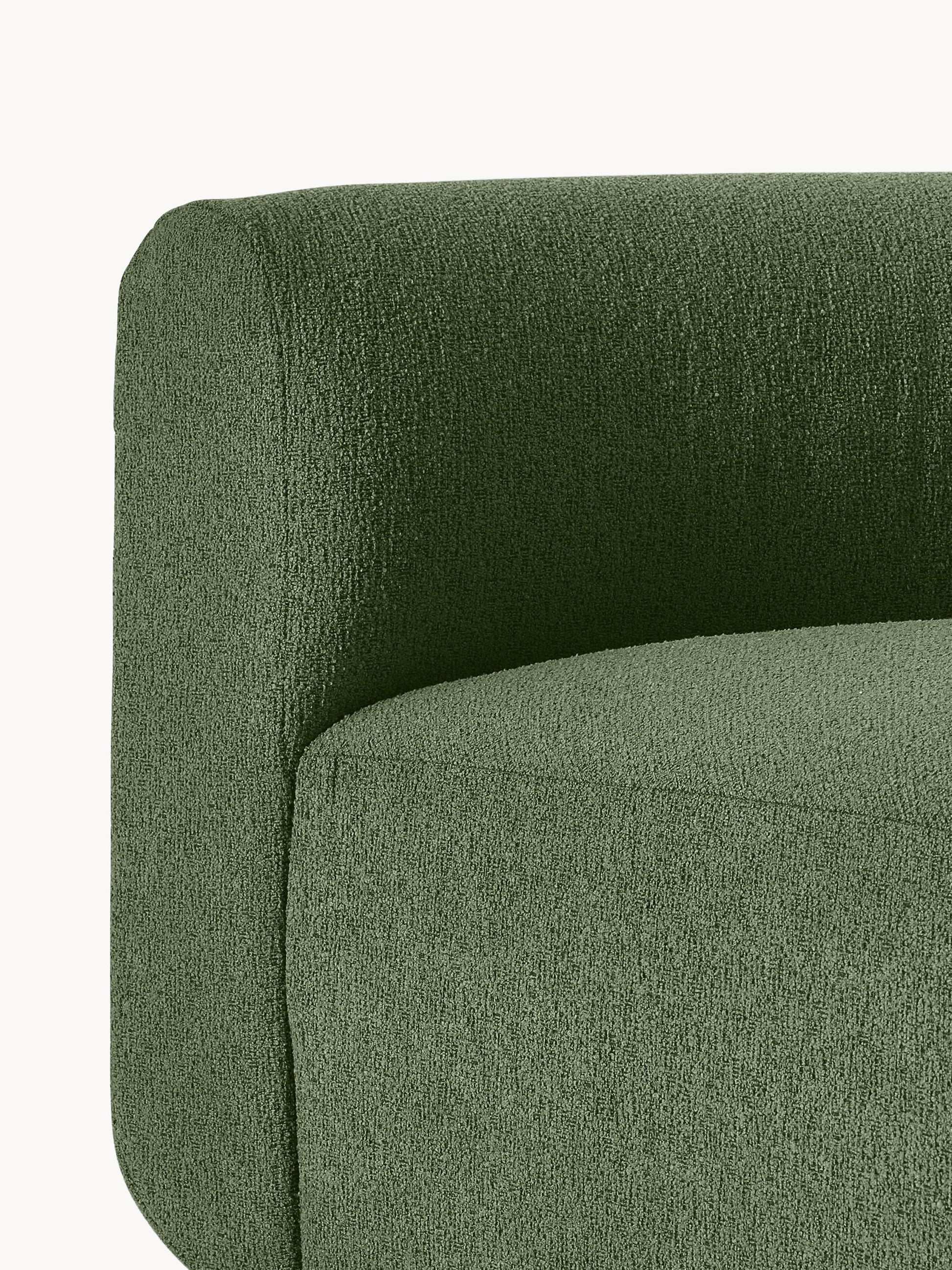 Rundes Bouclé-Eckmodul Sofia