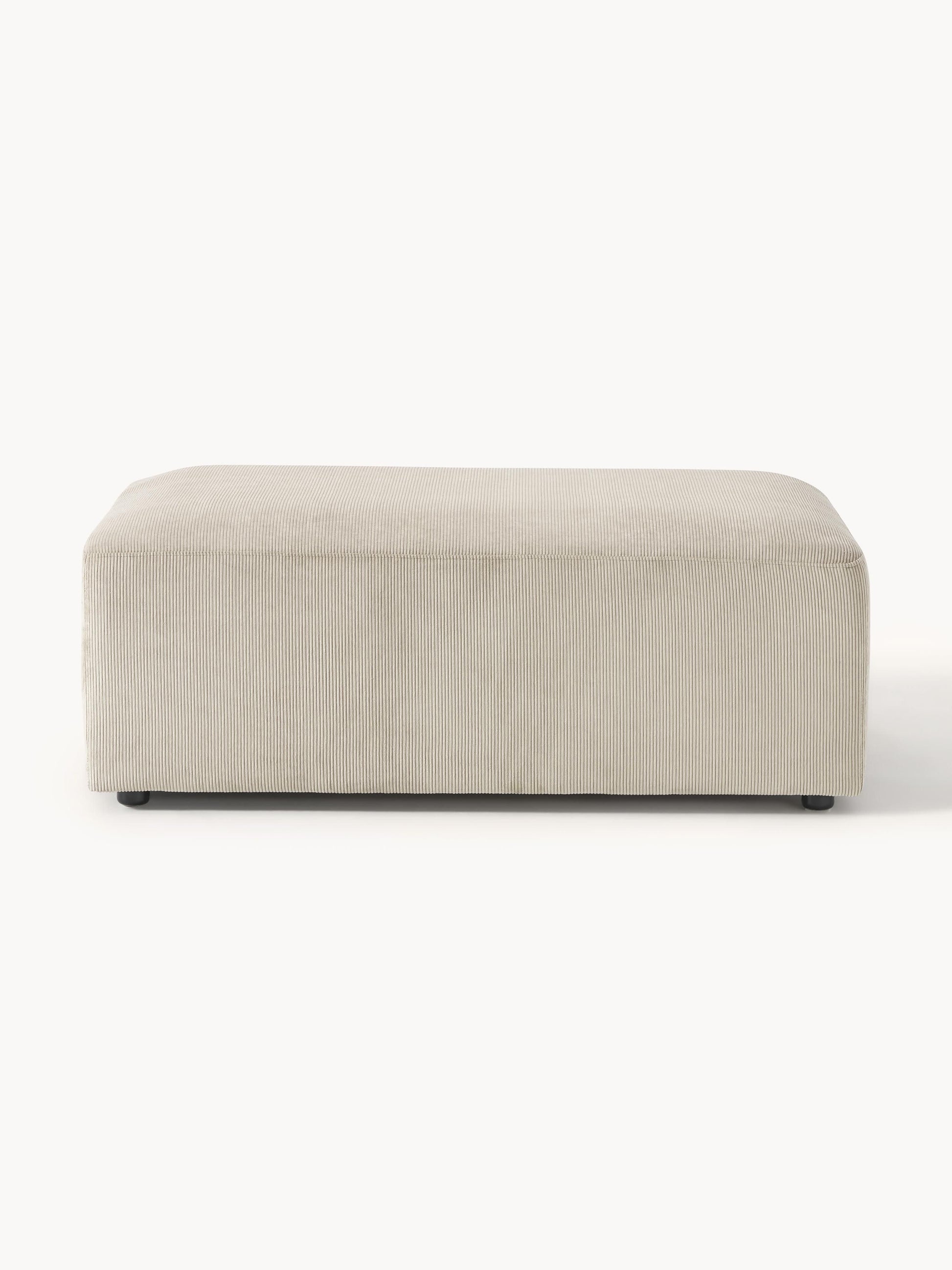 XL Sofa-Hocker Melva aus Cord, B 116 x T 72 cm
