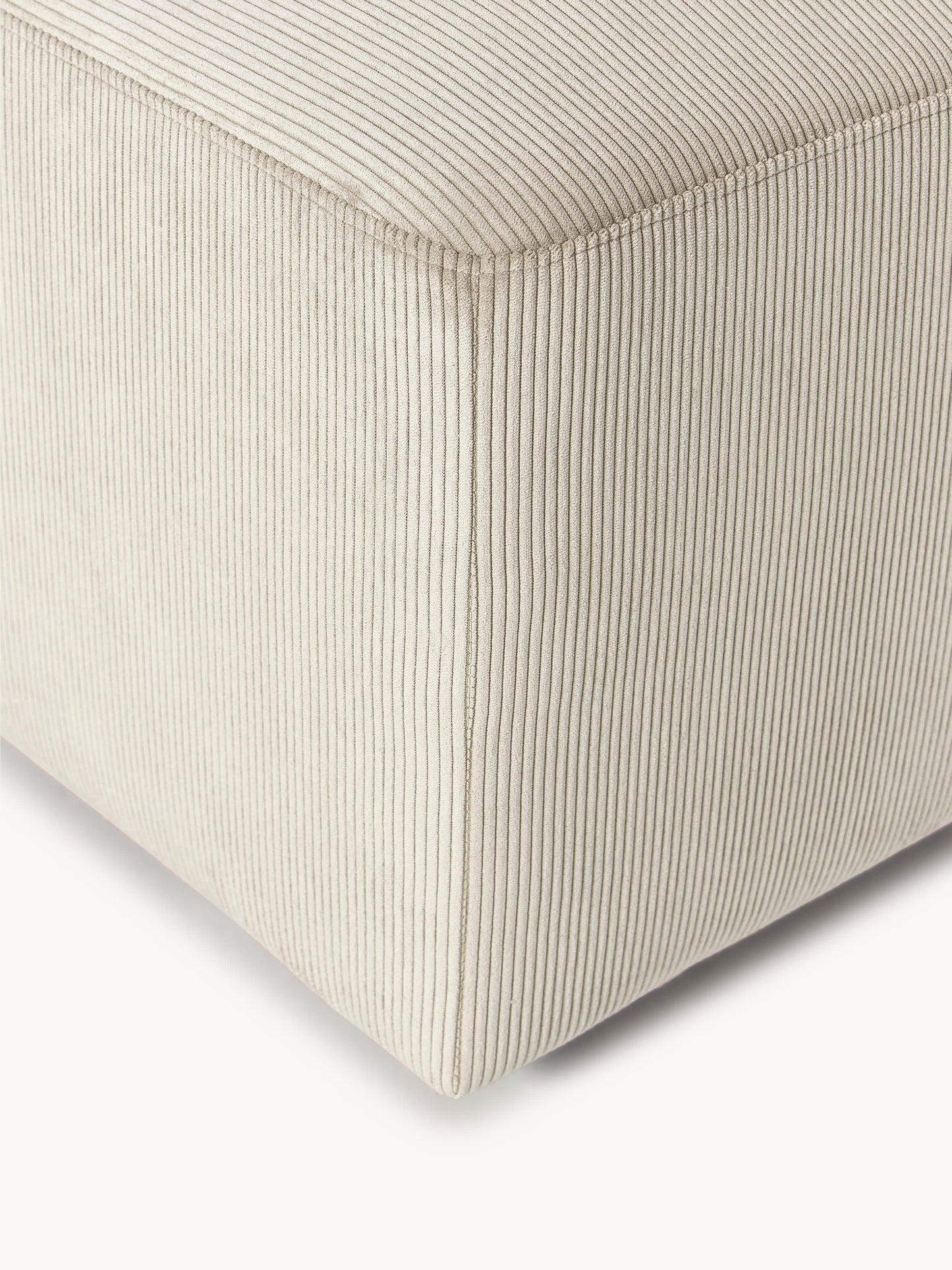XL Sofa-Hocker Melva aus Cord, B 116 x T 72 cm