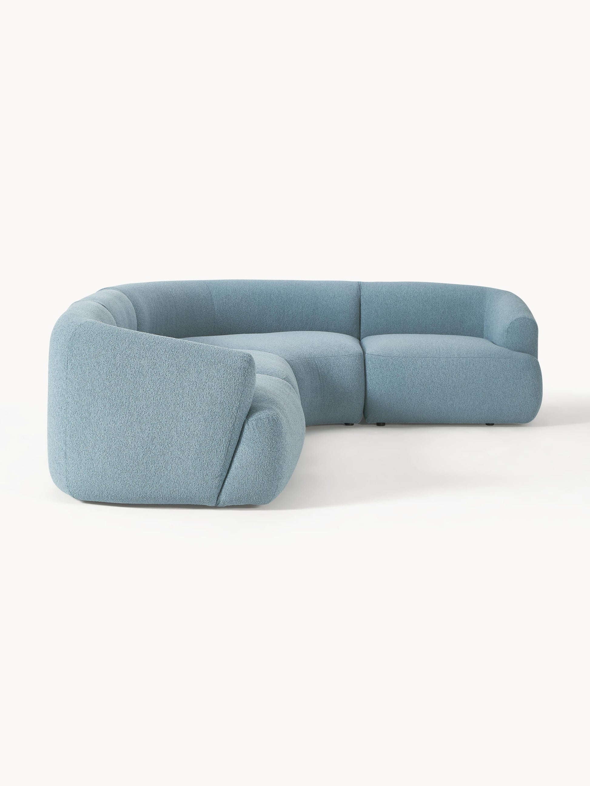 Modulares Bouclé-Ecksofa Sofia (4-Sitzer)
