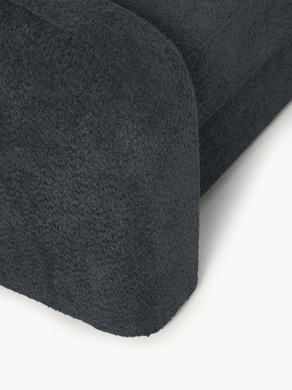 Schlafsofa Eliot (3-Sitzer) aus Teddy-Bouclé