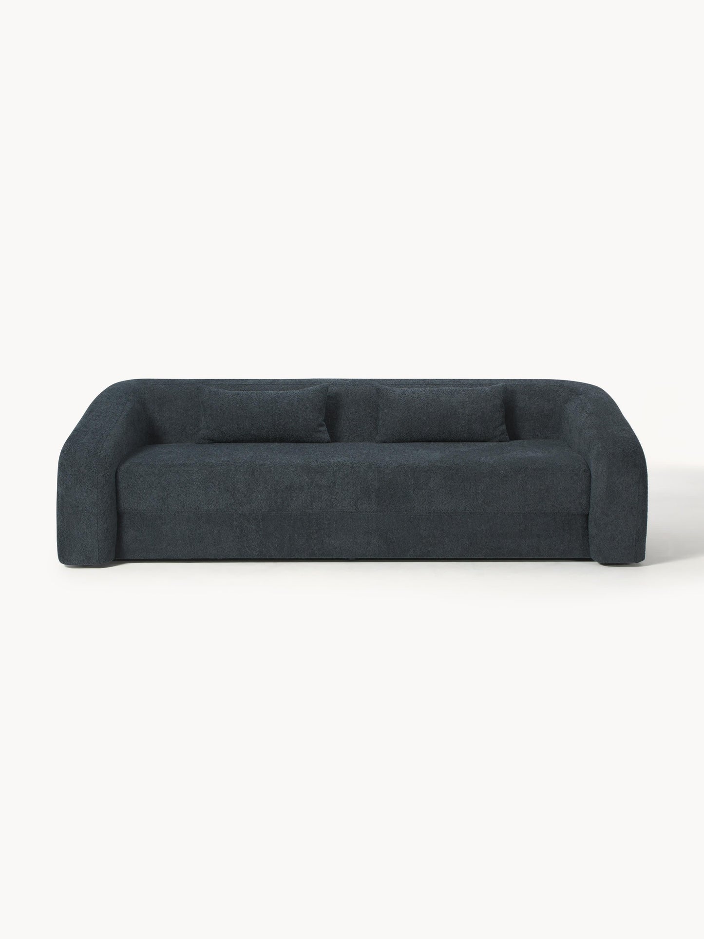 Galeriebild 1 - Schlafsofa Eliot (3-Sitzer) aus Teddy-Bouclé