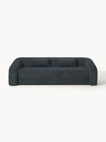 Galeriebild 1 - Schlafsofa Eliot (3-Sitzer) aus Teddy-Bouclé