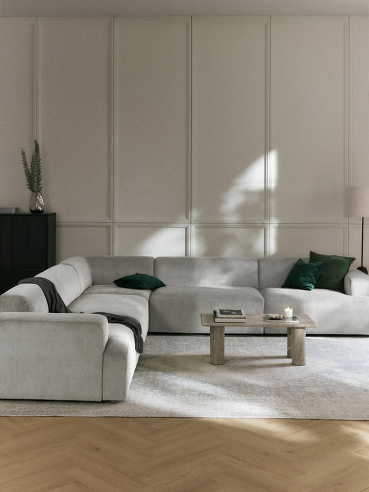 Cord-Ecksofa Melva (4-Sitzer)