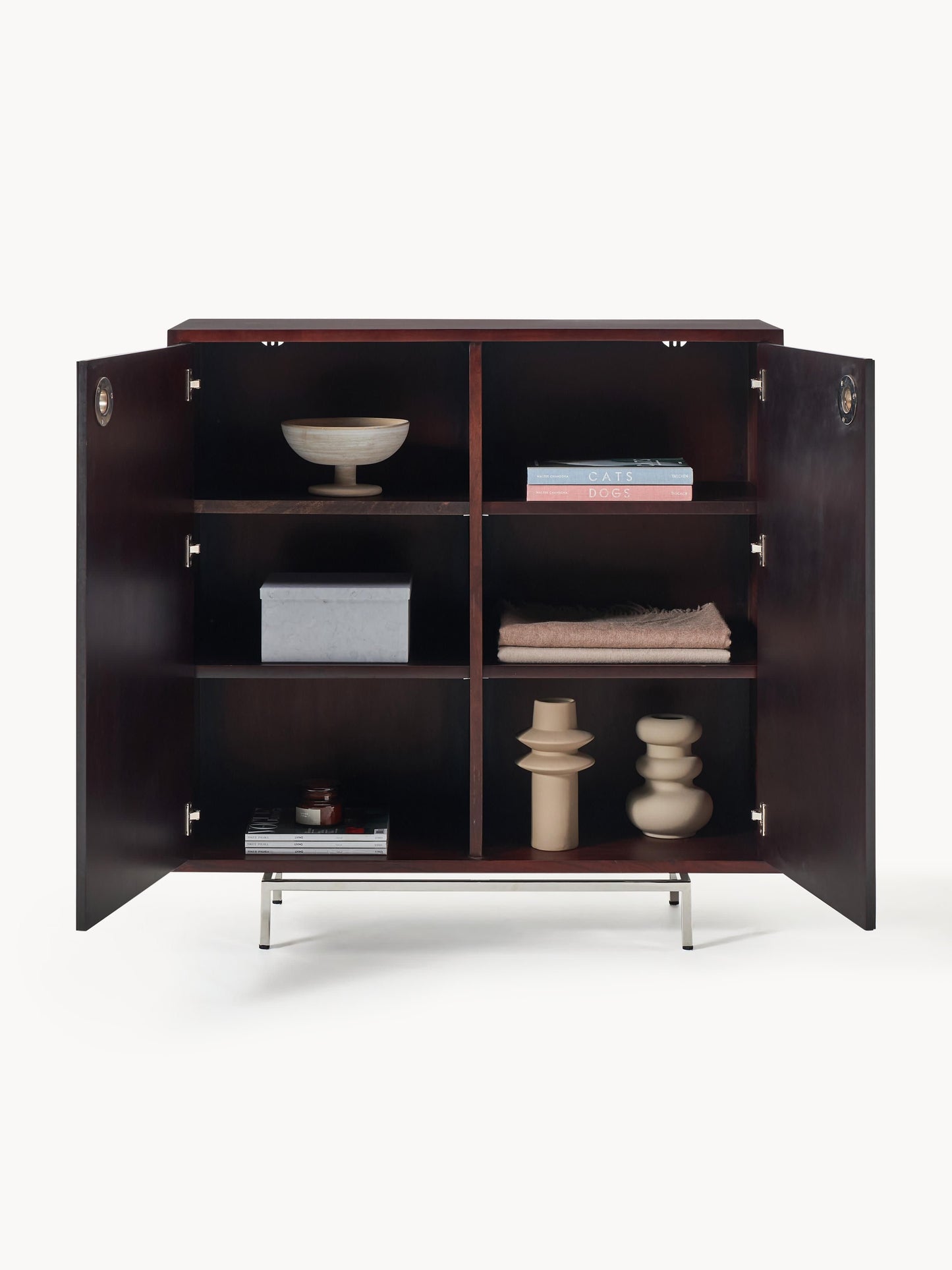 Highboard Scarlett mit Spiegelglas-Türen