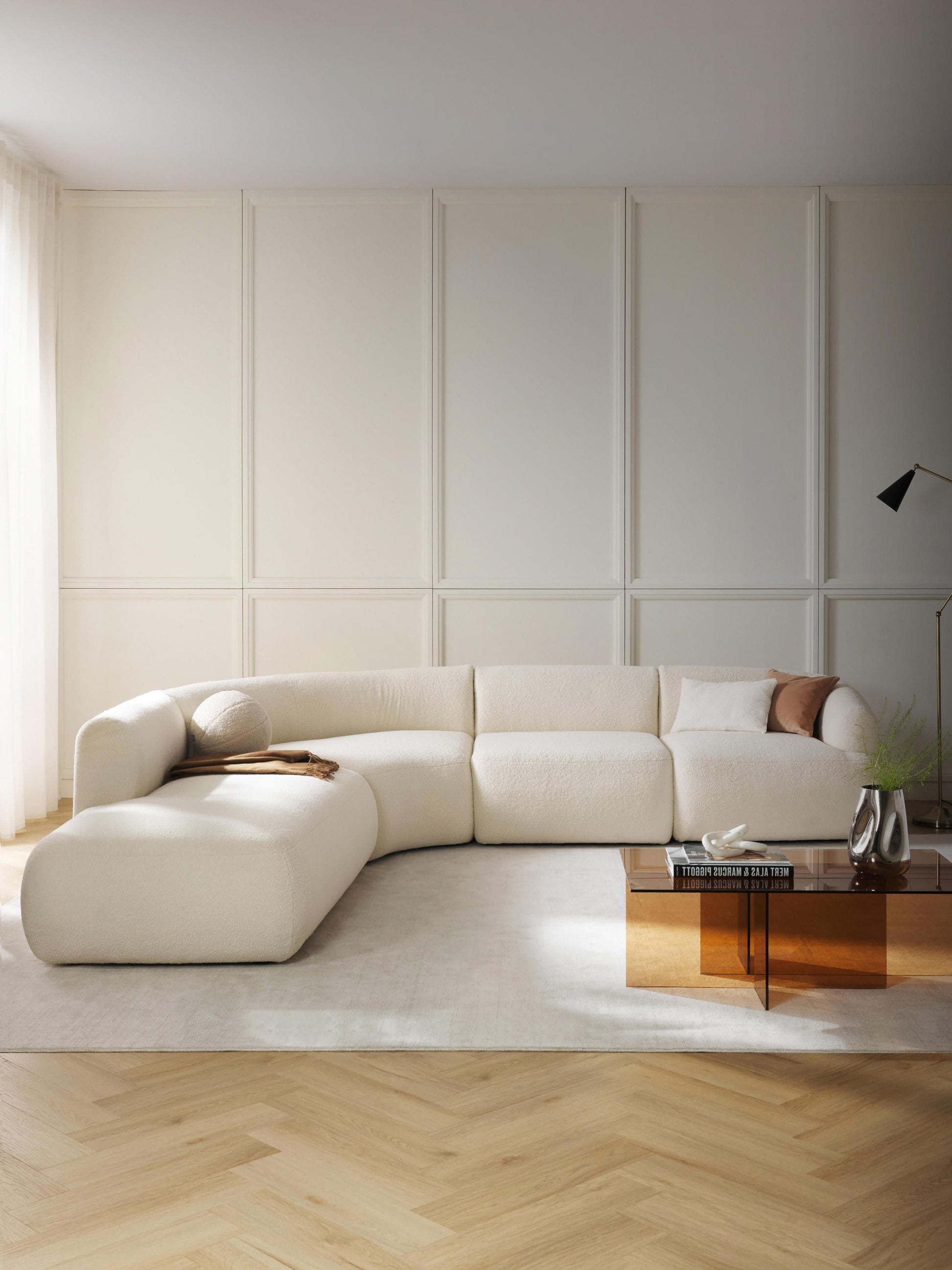 Modulares Teddy-Ecksofa Sofia (4-Sitzer)