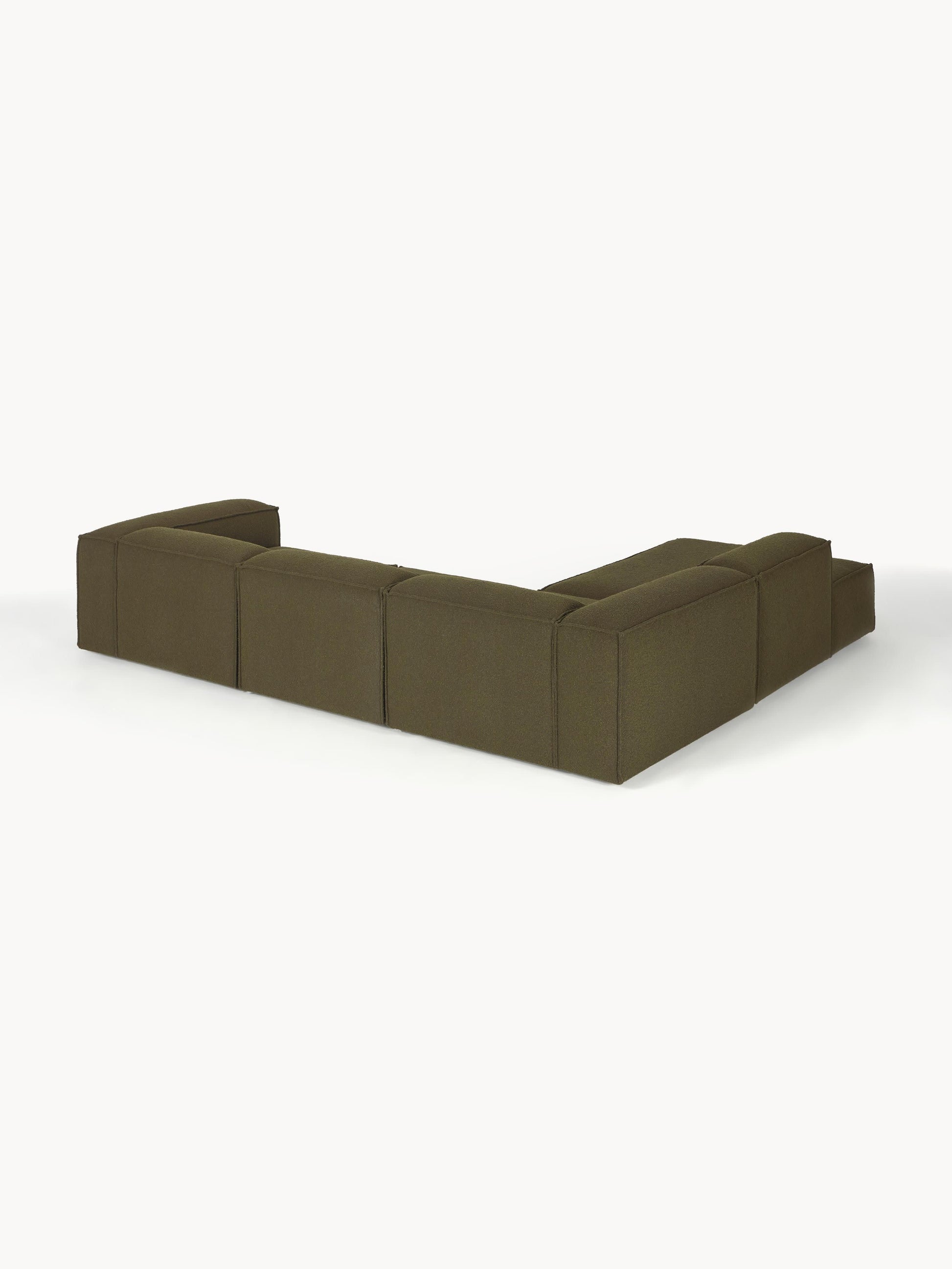 Modulares XL-Ecksofa Lennon (4-Sitzer) aus Bouclé