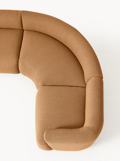 Modulares Bouclé-Ecksofa Sofia (4-Sitzer)