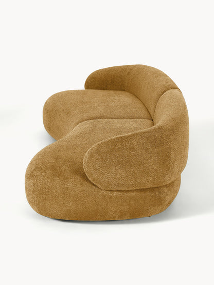 Sofa Alba (4-Sitzer) aus Teddy-Bouclé