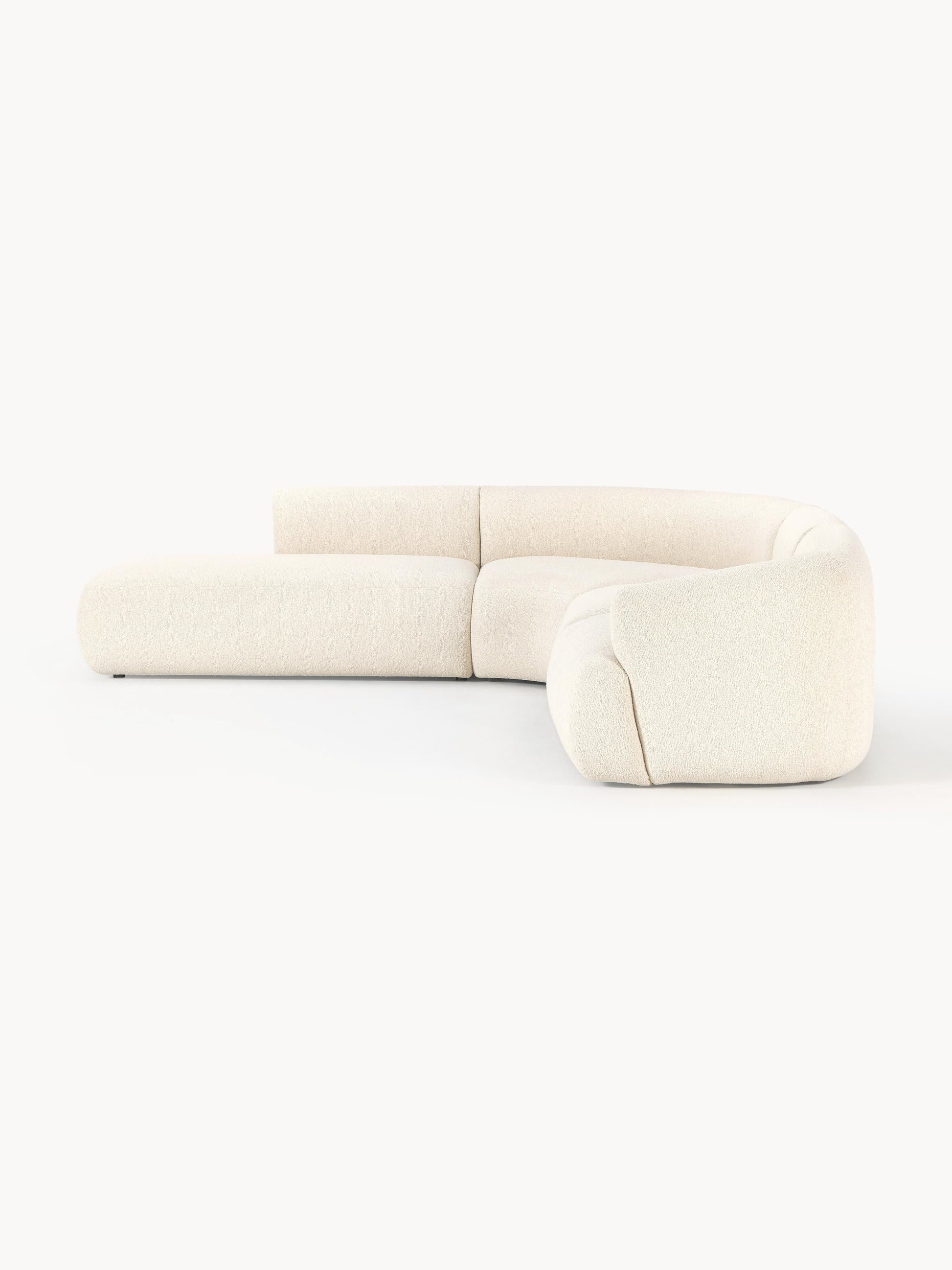 Modulares Bouclé-Ecksofa Sofia (4-Sitzer)